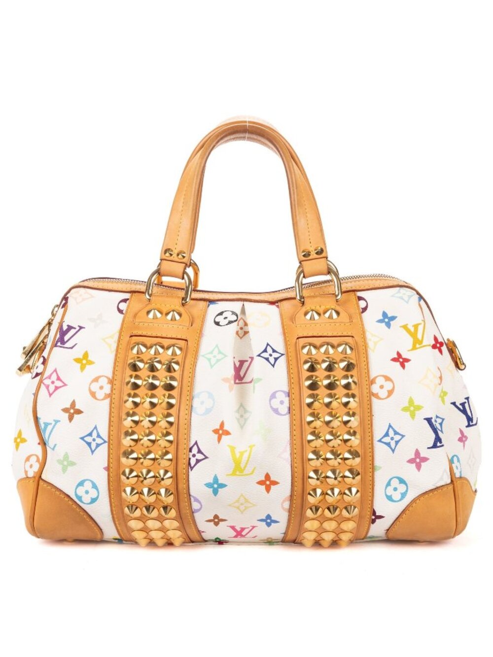 Louis Vuitton x Takashi Murakami Courtney Bag White